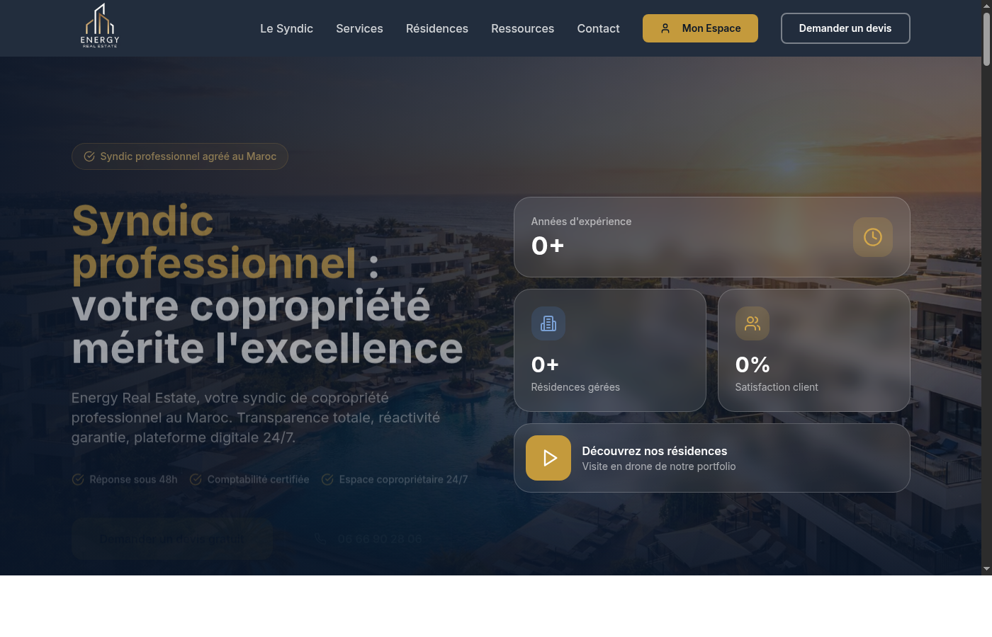 Energy Real Estate — réalisation LogiSmart