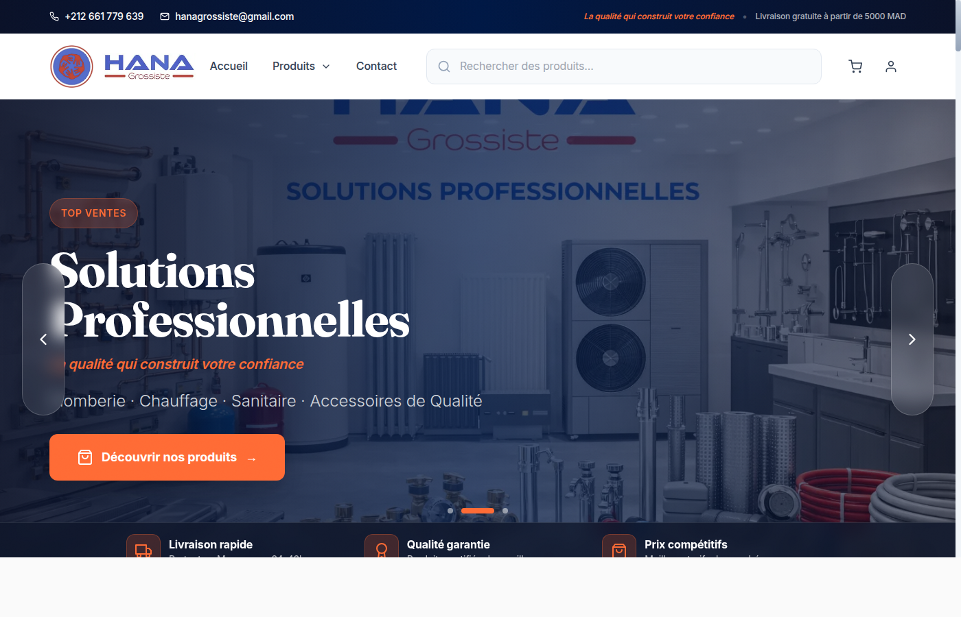 Hana Grossiste — réalisation LogiSmart